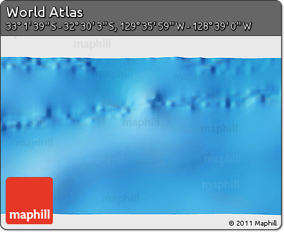 Physical 3D Map of the Area around 32° 45' 51" S, 129° 7' 30" W