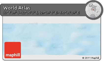 Physical Panoramic Map of the Area around 32° 45' 51" S, 130° 7' 30" E