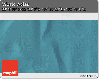 Satellite 3D Map of the Area around 32° 45' 51" S, 131° 49' 29" E