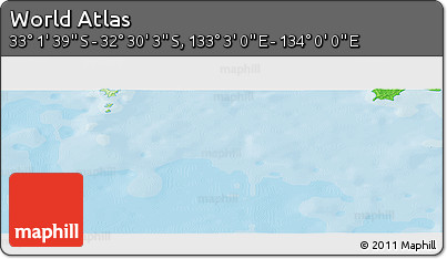 Political Panoramic Map of the Area around 32° 45' 51" S, 133° 31' 30" E