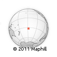 Outline Map of the Area around 32° 45' 51" S, 147° 49' 29" W, rectangular outline