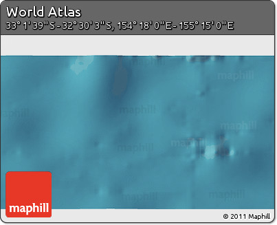 Satellite 3D Map of the Area around 32° 45' 51" S, 154° 46' 30" E