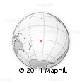 Outline Map of the Area around 32° 45' 51" S, 156° 19' 29" W, rectangular outline