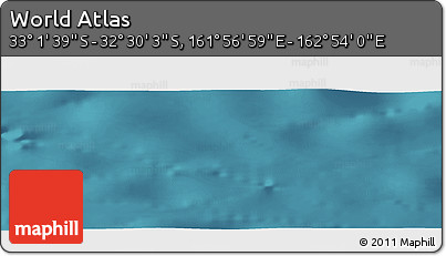 Satellite Panoramic Map of the Area around 32° 45' 51" S, 162° 25' 30" E