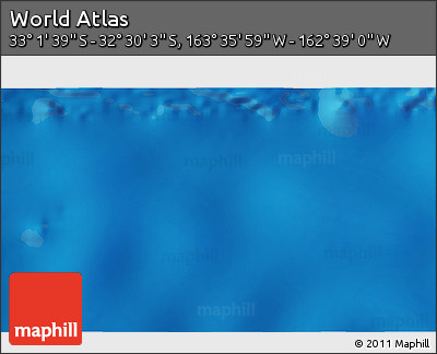 Physical 3D Map of the Area around 32° 45' 51" S, 163° 7' 30" W