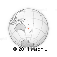 Outline Map of the Area around 32° 45' 51" S, 164° 7' 30" E, rectangular outline