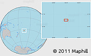 Gray Location Map of the area around 32° 45' 51" S, 165° 40' 30" W