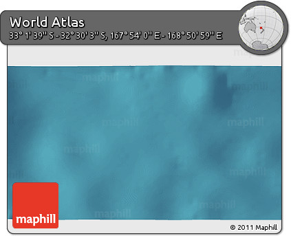 Satellite 3D Map of the Area around 32° 45' 51" S, 168° 22' 30" E