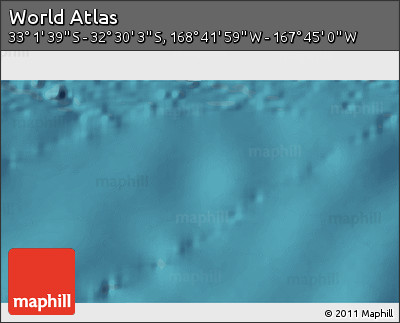 Satellite 3D Map of the Area around 32° 45' 51" S, 168° 13' 29" W