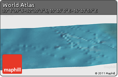 Satellite Panoramic Map of the Area around 32° 45' 51" S, 16° 13' 30" E