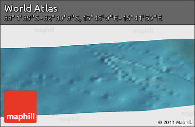 Satellite Panoramic Map of the Area around 32° 45' 51" S, 16° 13' 30" E