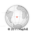 Outline Map of the Area around 32° 45' 51" S, 16° 4' 29" W, rectangular outline