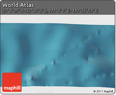 Satellite 3D Map of the Area around 32° 45' 51" S, 173° 28' 29" E