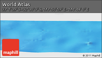 Physical Panoramic Map of the Area around 32° 45' 51" S, 174° 19' 29" E