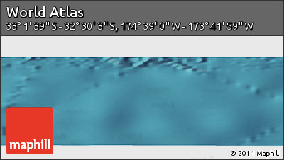 Satellite Panoramic Map of the Area around 32° 45' 51" S, 174° 10' 30" W