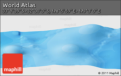 Political Panoramic Map of the Area around 32° 45' 51" S, 178° 34' 29" E