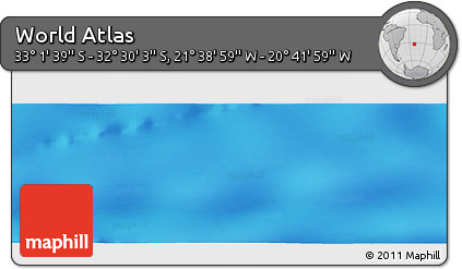 Shaded Relief Panoramic Map of the Area around 32° 45' 51" S, 21° 10' 29" W