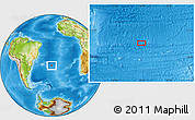 Physical Location Map of the area around 32° 45' 51" S, 23° 43' 30" W
