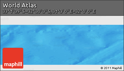 Physical Panoramic Map of the Area around 32° 45' 51" S, 31° 31' 29" E