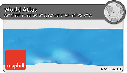 Physical Panoramic Map of the Area around 32° 45' 51" S, 32° 13' 30" W
