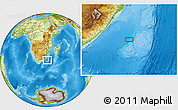 Physical Location Map of the area around 32° 45' 51" S, 33° 13' 30" E
