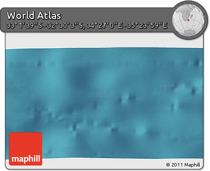 Satellite 3D Map of the Area around 32° 45' 51" S, 34° 55' 29" E