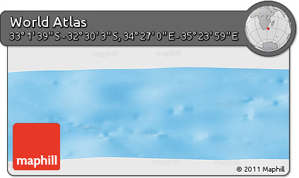 Physical Panoramic Map of the Area around 32° 45' 51" S, 34° 55' 29" E