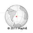 Outline Map of the Area around 32° 45' 51" S, 34° 46' 29" W, rectangular outline