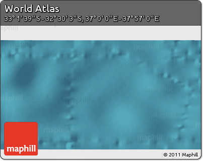 Satellite 3D Map of the Area around 32° 45' 51" S, 37° 28' 30" E