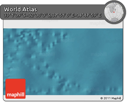 Satellite 3D Map of the Area around 32° 45' 51" S, 38° 19' 30" E