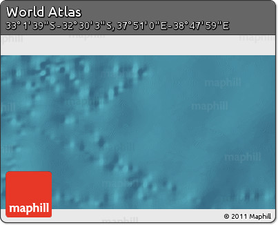 Satellite 3D Map of the Area around 32° 45' 51" S, 38° 19' 30" E