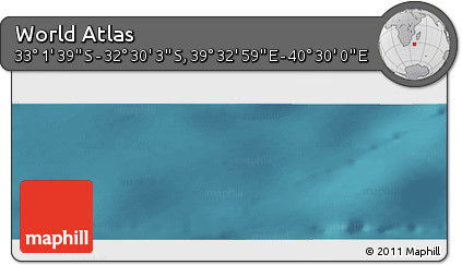 Satellite Panoramic Map of the Area around 32° 45' 51" S, 40° 1' 29" E