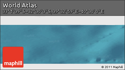 Satellite Panoramic Map of the Area around 32° 45' 51" S, 40° 1' 29" E