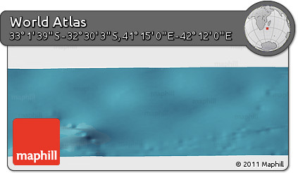 Satellite Panoramic Map of the Area around 32° 45' 51" S, 41° 43' 30" E