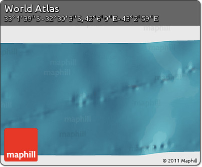 Satellite 3D Map of the Area around 32° 45' 51" S, 42° 34' 30" E