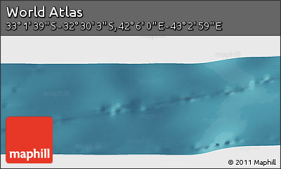 Satellite Panoramic Map of the Area around 32° 45' 51" S, 42° 34' 30" E