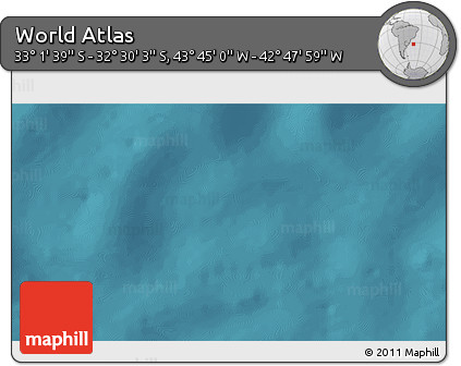Satellite 3D Map of the Area around 32° 45' 51" S, 43° 16' 29" W