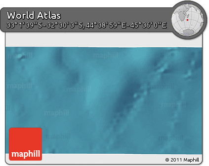Satellite 3D Map of the Area around 32° 45' 51" S, 45° 7' 30" E