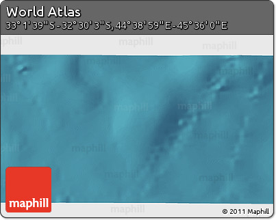 Satellite 3D Map of the Area around 32° 45' 51" S, 45° 7' 30" E