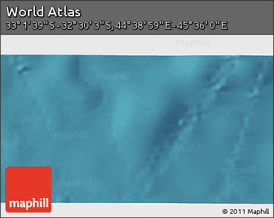 Satellite 3D Map of the Area around 32° 45' 51" S, 45° 7' 30" E