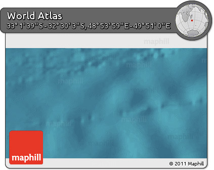 Satellite 3D Map of the Area around 32° 45' 51" S, 49° 22' 30" E
