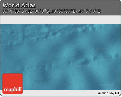 Satellite 3D Map of the Area around 32° 45' 51" S, 49° 22' 30" E