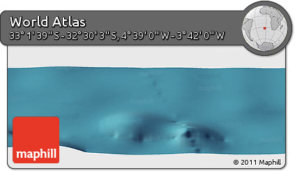 Satellite Panoramic Map of the Area around 32° 45' 51" S, 4° 10' 30" W