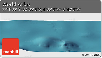 Satellite Panoramic Map of the Area around 32° 45' 51" S, 4° 10' 30" W