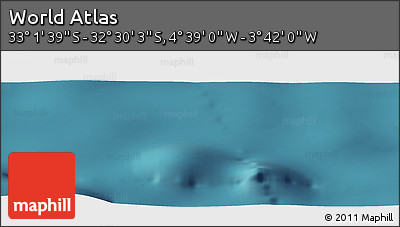 Satellite Panoramic Map of the Area around 32° 45' 51" S, 4° 10' 30" W