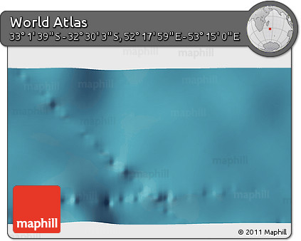 Satellite 3D Map of the Area around 32° 45' 51" S, 52° 46' 29" E