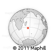 Outline Map of the Area around 32° 45' 51" S, 53° 37' 30" E, rectangular outline
