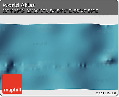 Satellite 3D Map of the Area around 32° 45' 51" S, 55° 19' 30" E