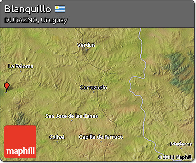 Satellite 3D Map of Blanquillo
