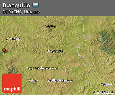 Satellite 3D Map of Blanquillo